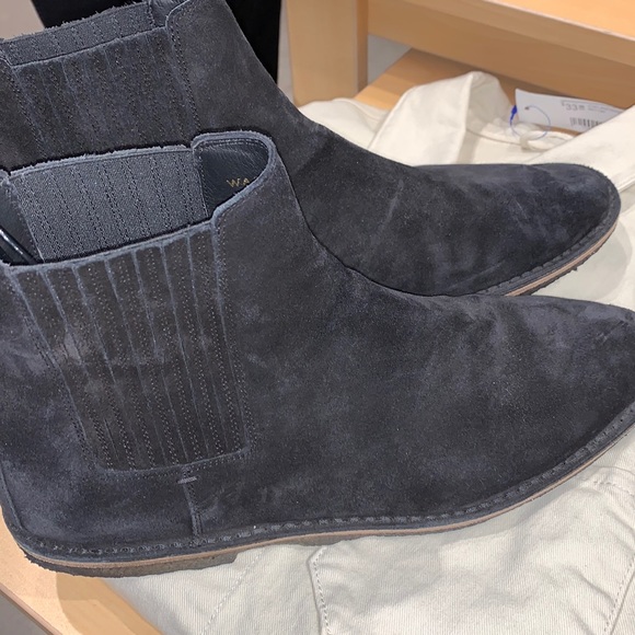 Saint Laurent Chelsea Boots black suede size 45 - Picture 1 of 8
